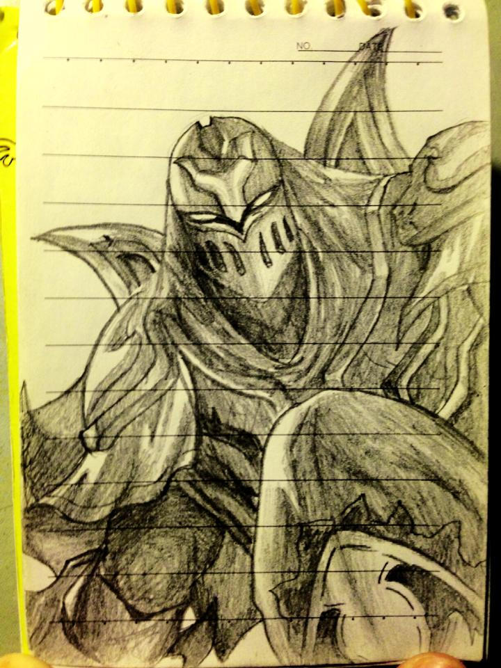 Zed Sketch - League Of Legends by ngonmin on DeviantArt