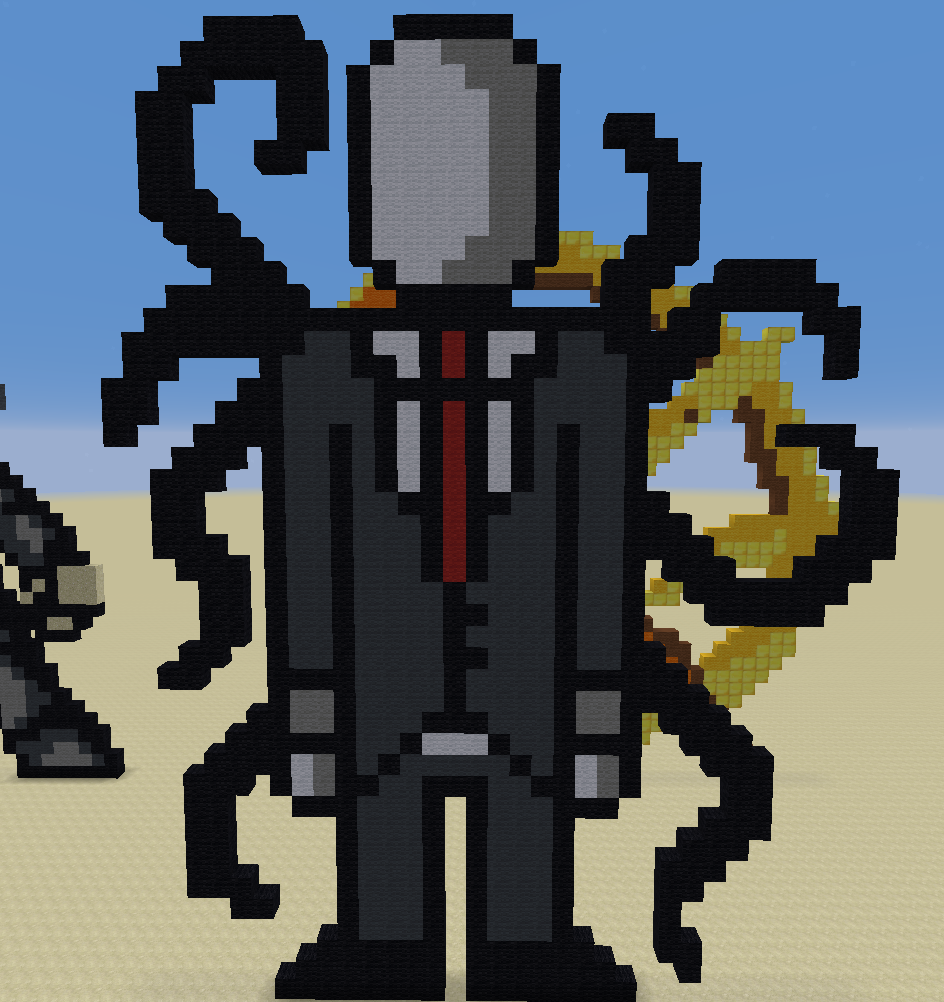 Slender-man Pixel Art : r/PixelArt