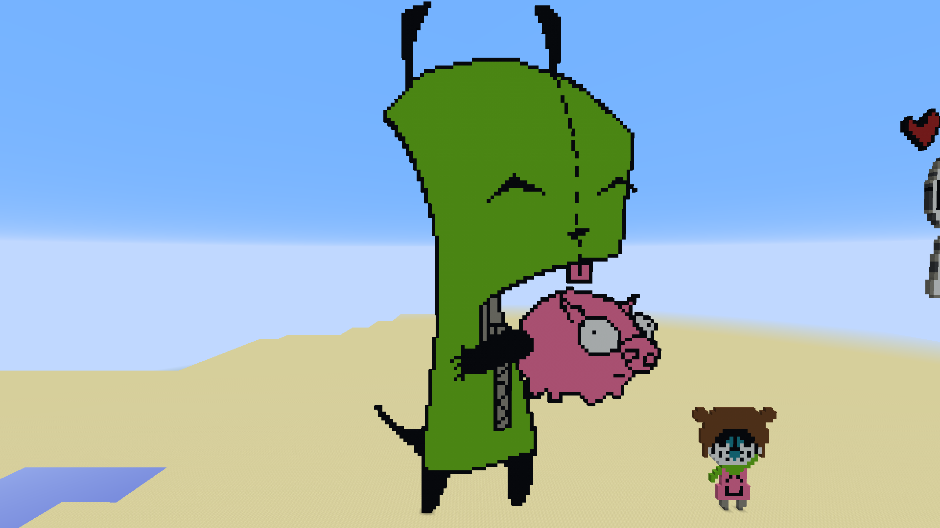 Gir Minecraft Pixel Art by zeldagod4 on DeviantArt
