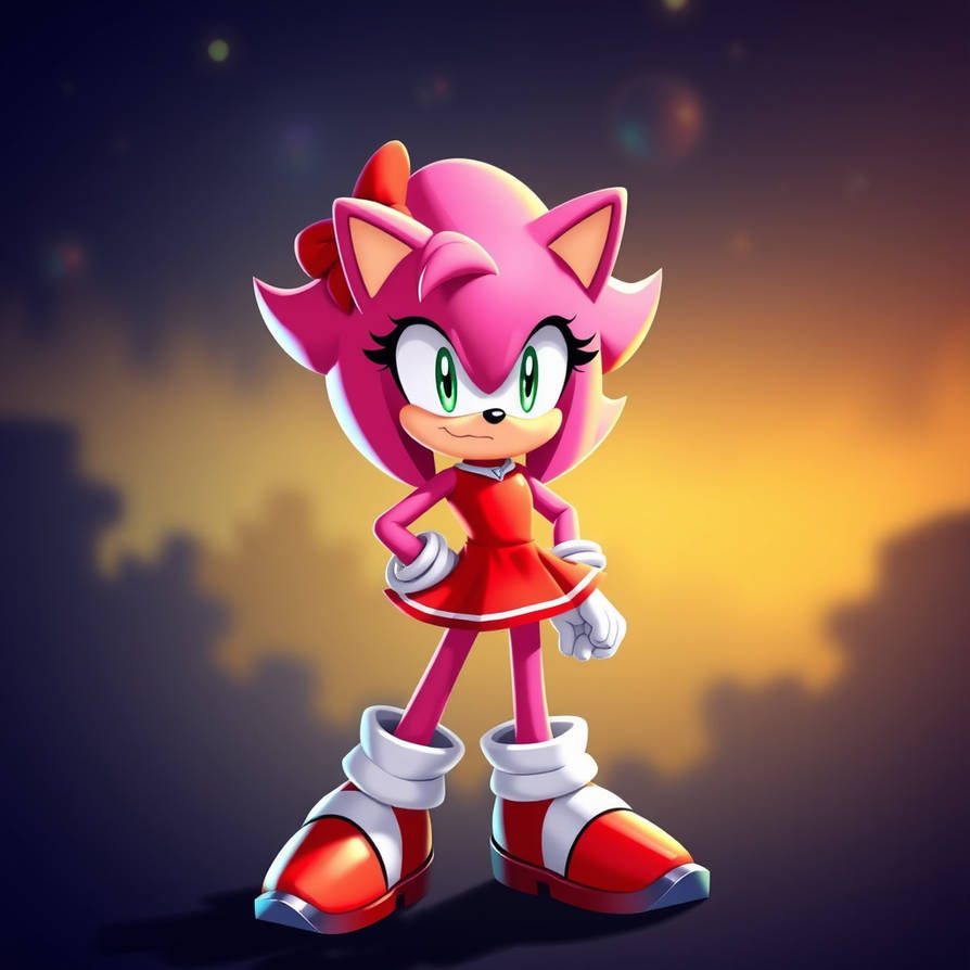 Amy rose from sonic the hedgehog series