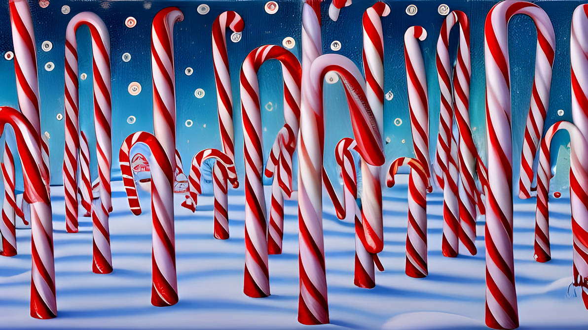Candy Cane Forest Drawing at Christine Hibbler blog