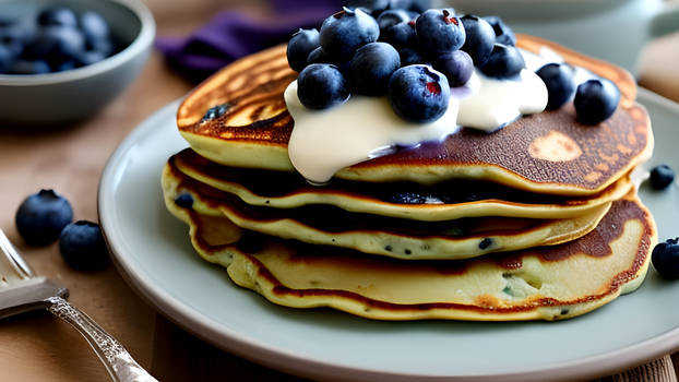 Happy National Blueberry Pancake Day