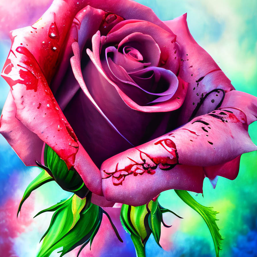 A Rose by LoloTheDabbler on DeviantArt