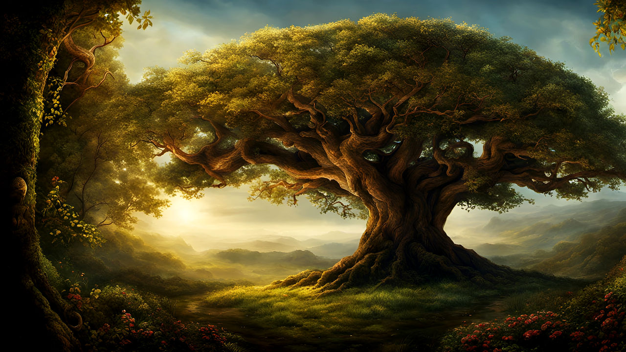 Mystical Tree of Knowledge II by LoloTheDabbler on DeviantArt