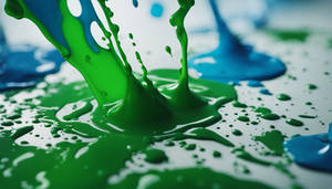 Incandescent Green and Blue