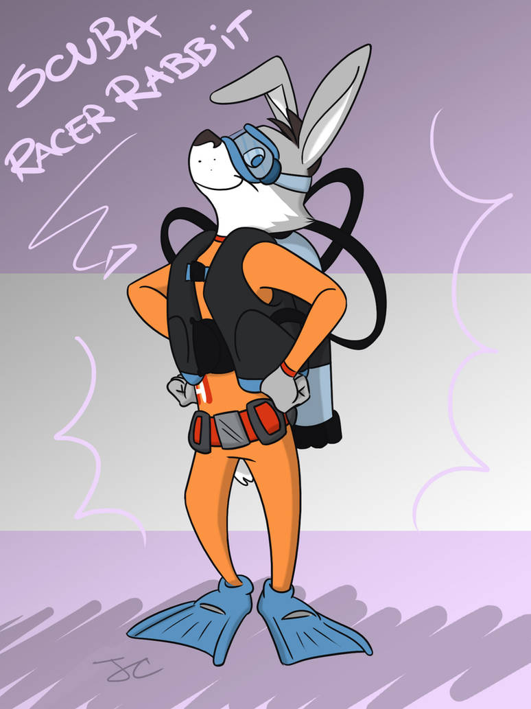Blond Racer Rabbitears Racer Rabbit - Diver by Jean-Claude17 on DeviantArt