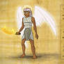 Aziraphale - Flaming Swordman - Ancient Egypt