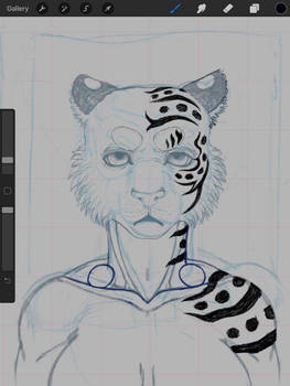 Tiger lady (I'm drawing!!)