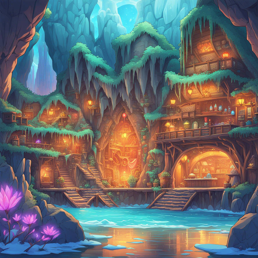 Elven Raft Elven surfer bar telafrag to mountain Icecave3 by trollisshark on ...