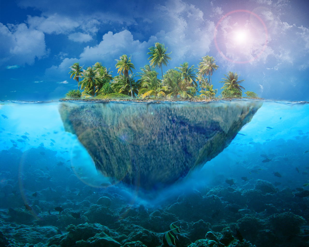 Island вода. Остров под водой. Остров из под воды. Остров вид из под воды. Дно океана.