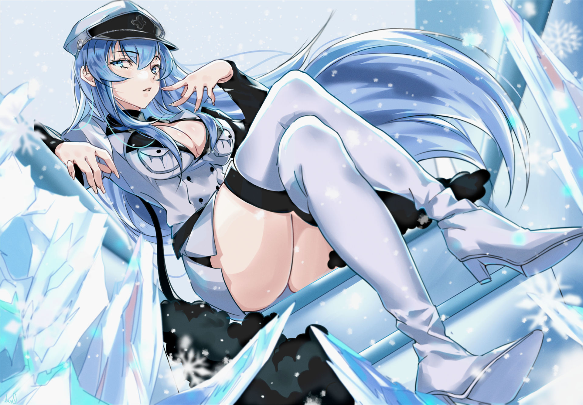 Akame Ga Kill Esdeath Fanart By INELens On DeviantArt akame-ga-kill-esdeath-fanart-by-inelens-on-deviantart