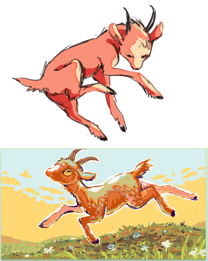 red goats