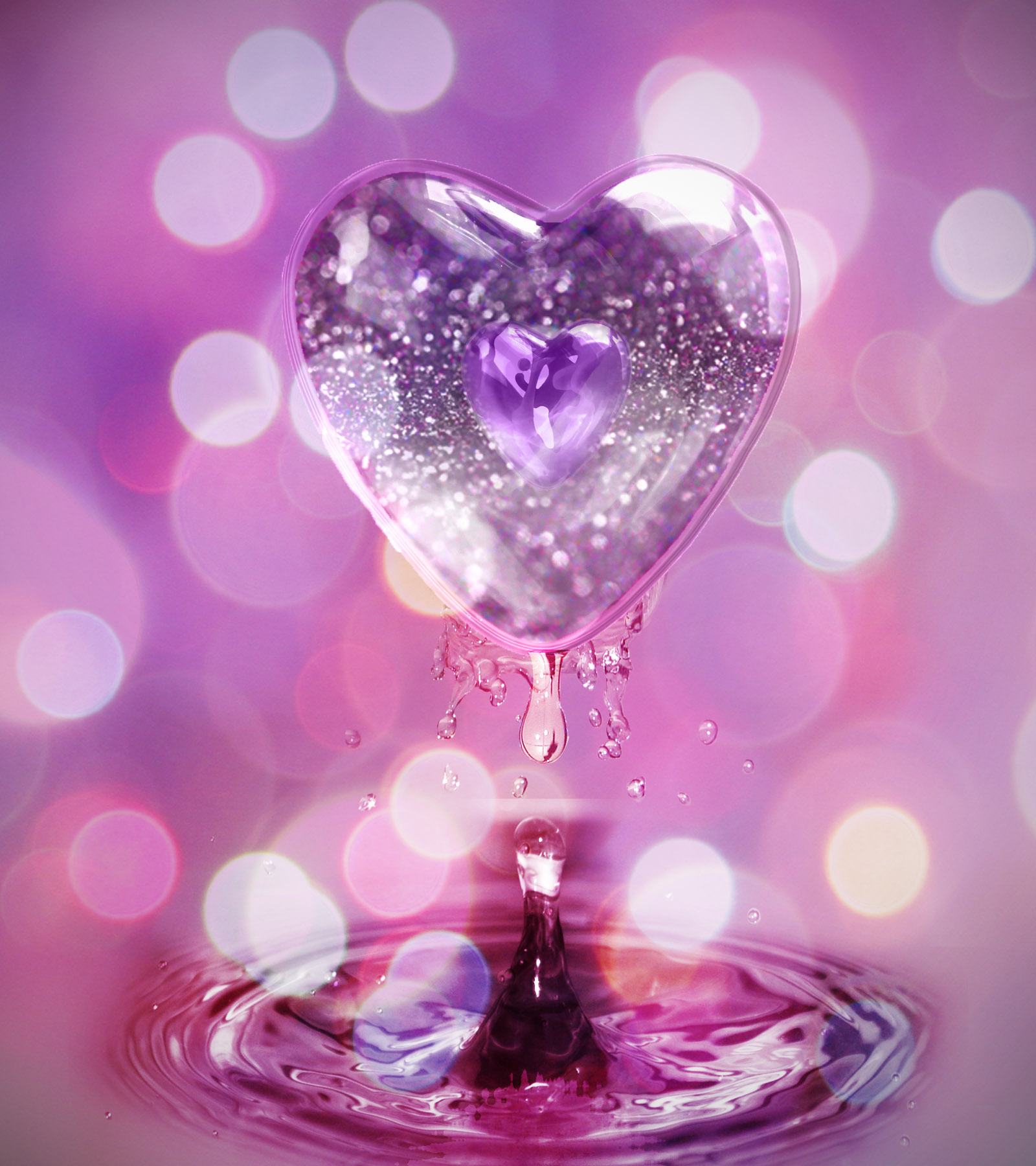 Pink heart glitter by monamalik on DeviantArt