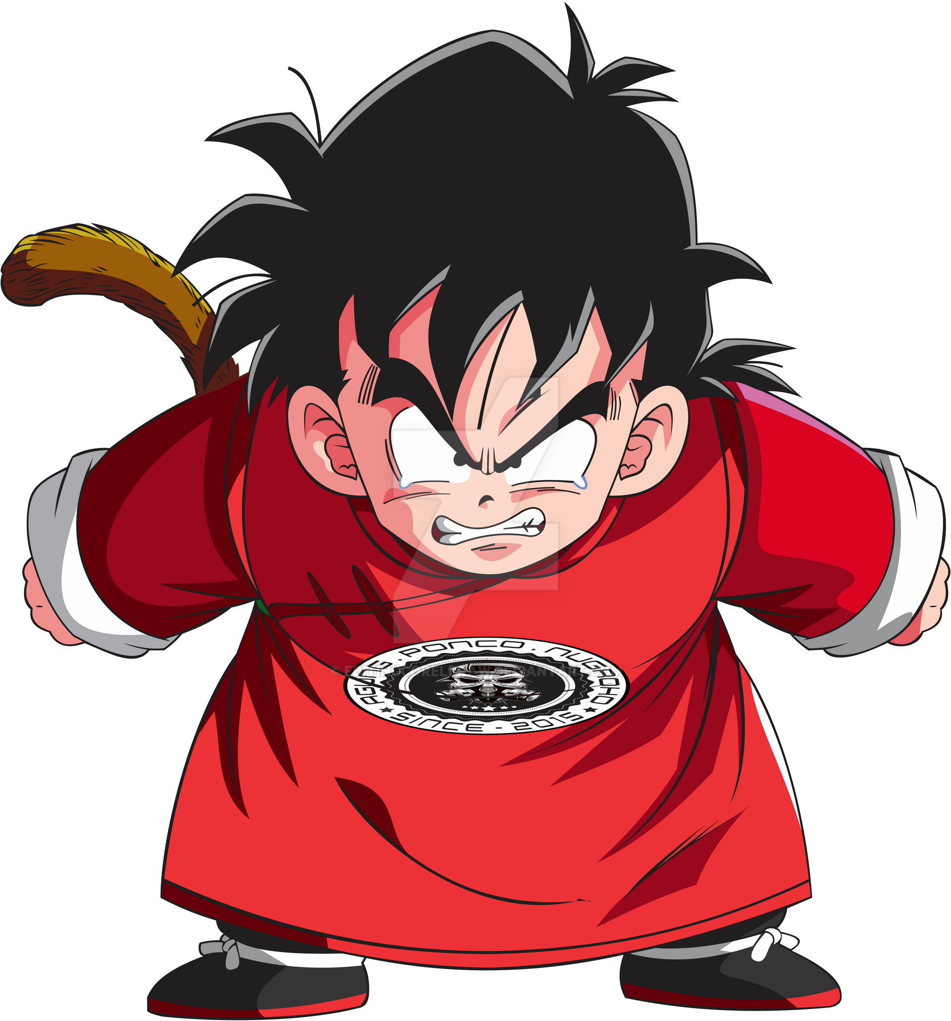 Baby Gohan Crying Red by editingcoreldraw on DeviantArt