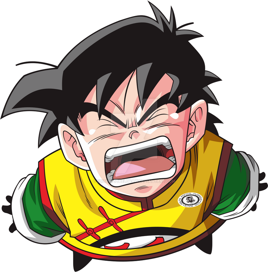 Gohan flies crying 06 by editingcoreldraw on DeviantArt