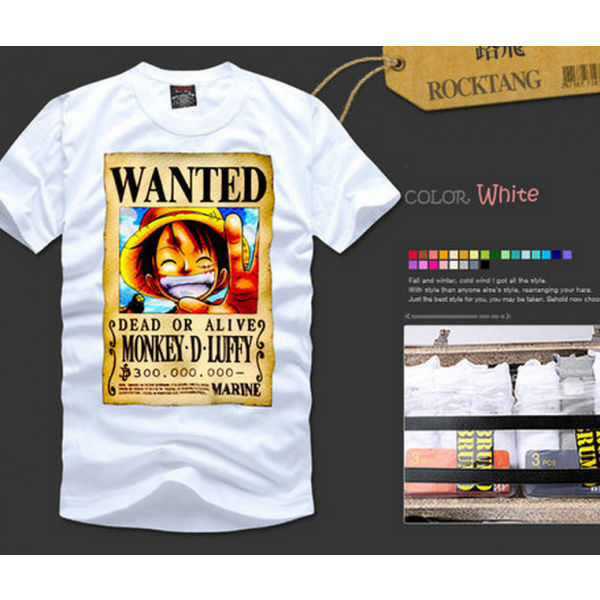 Anime One Piece Monkey D Luffy Cotton T Shirt By Fandomsky On Deviantart