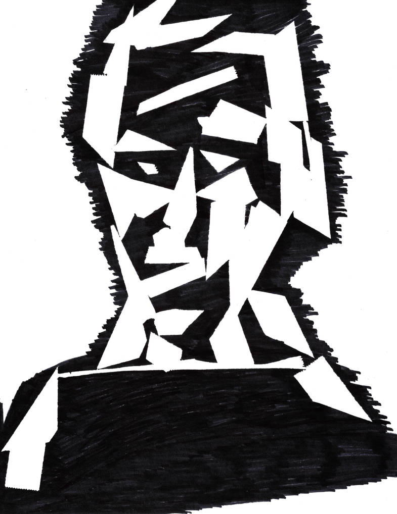 Scotch Tape and Sharpie Portrait by William-John-Holly