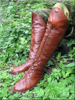 Leather Elven boots (inspired boots of Elrond)