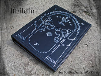 Leather note book Ithildin (inspired Moria, LOTR)