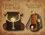 Hobbit's leather back pack(inspired Bilbo Baggins)