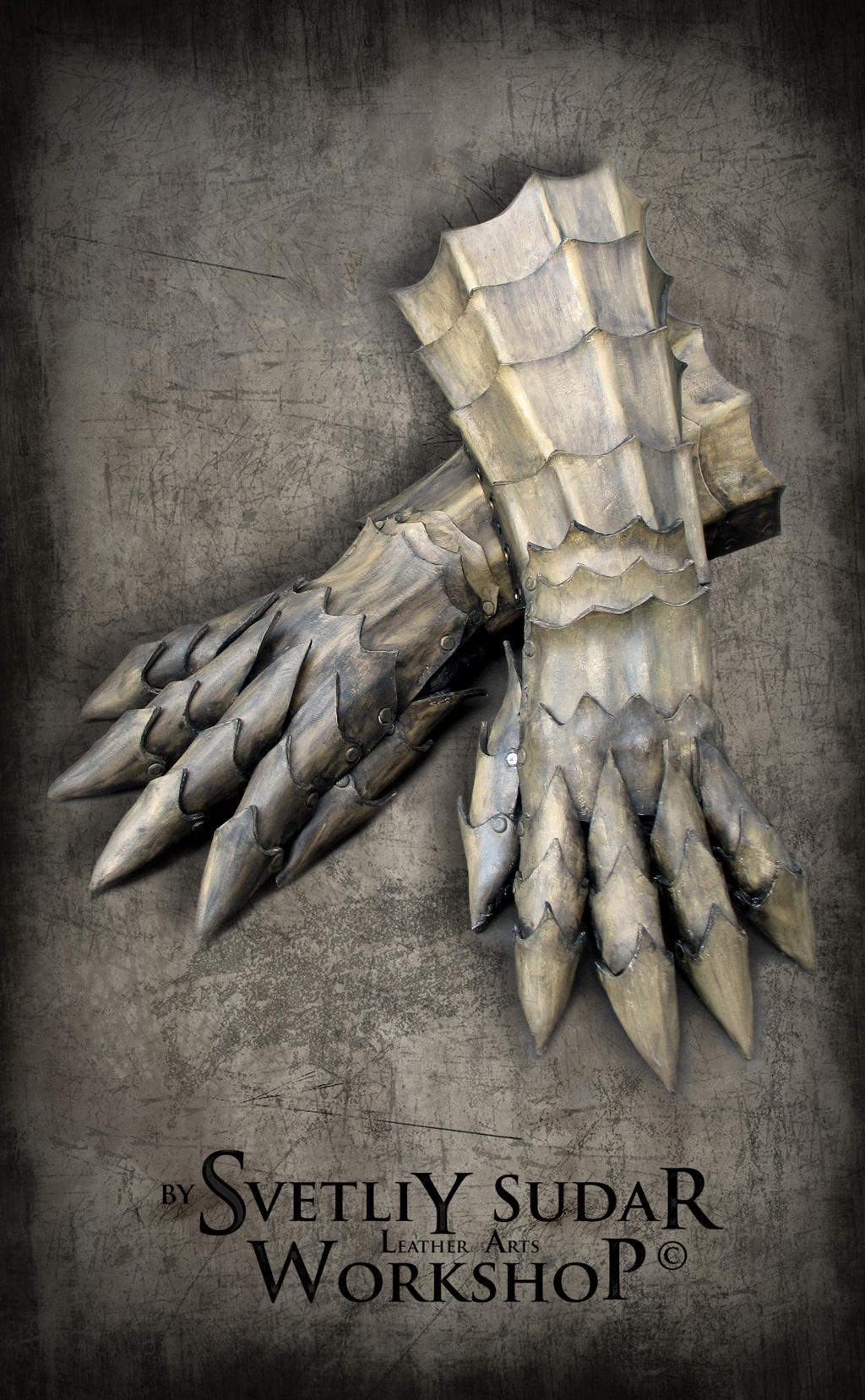 Leather Gloves of Deathbone Guardian