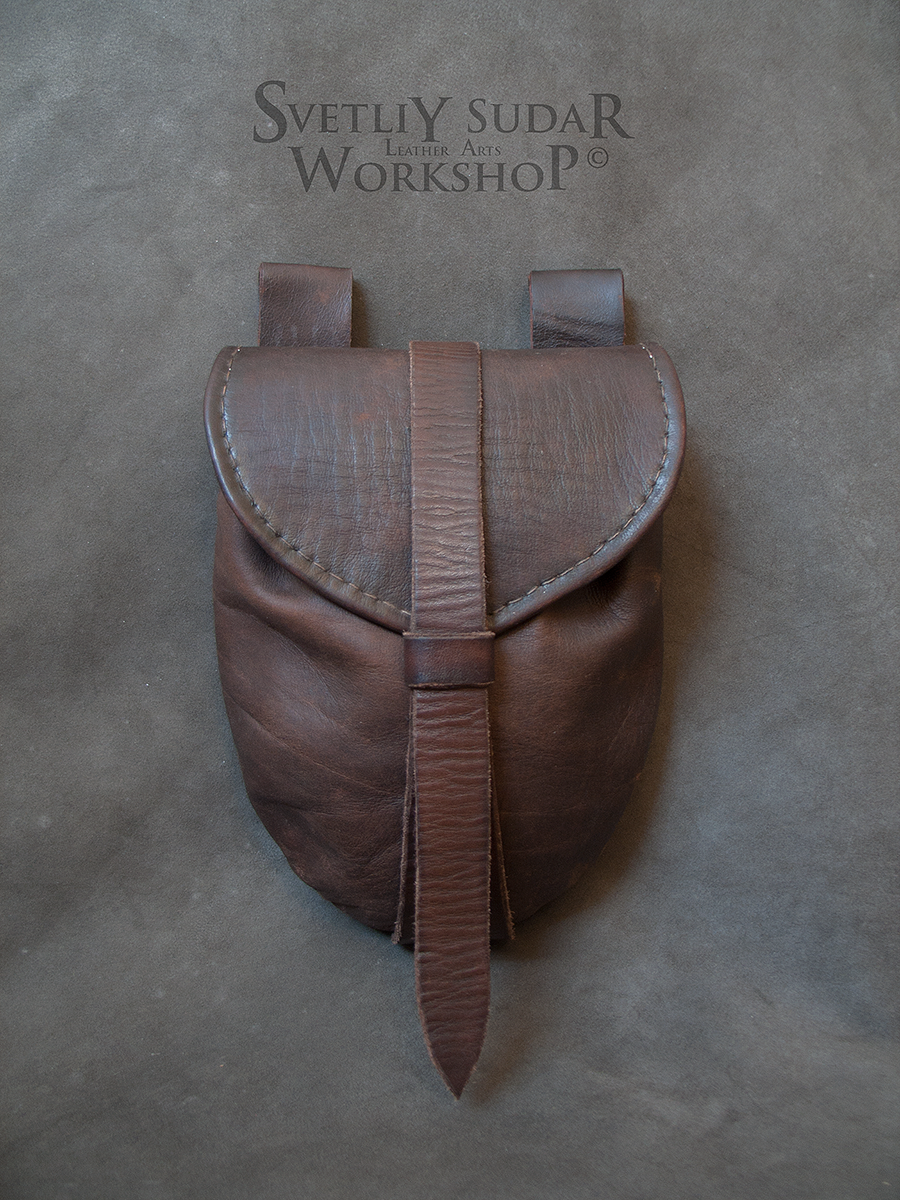 Mercenary's equipment - Leather Belt Bag