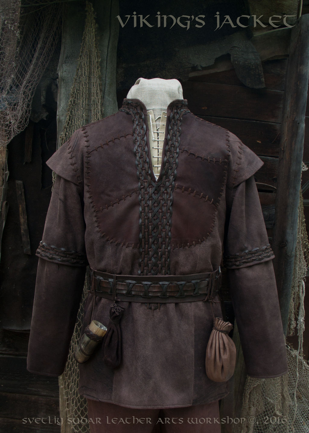 Viking Leather Jacket (inspired Ragnar Lothbrok)