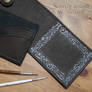 Leather wallet in the Medieval style (wip)