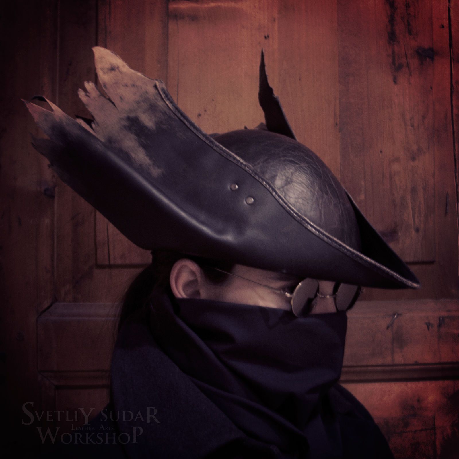 Bloodborne Hunter Leather Hat replica (v.3)