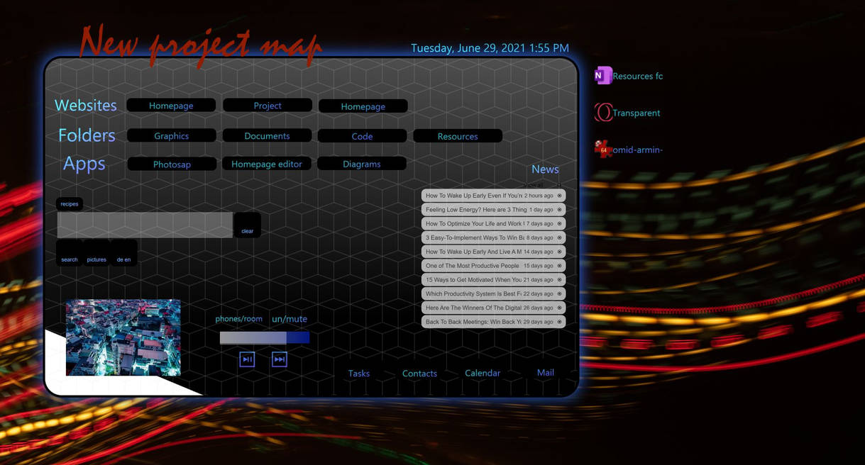 Creating a project map overlay menu by AurumPC on DeviantArt