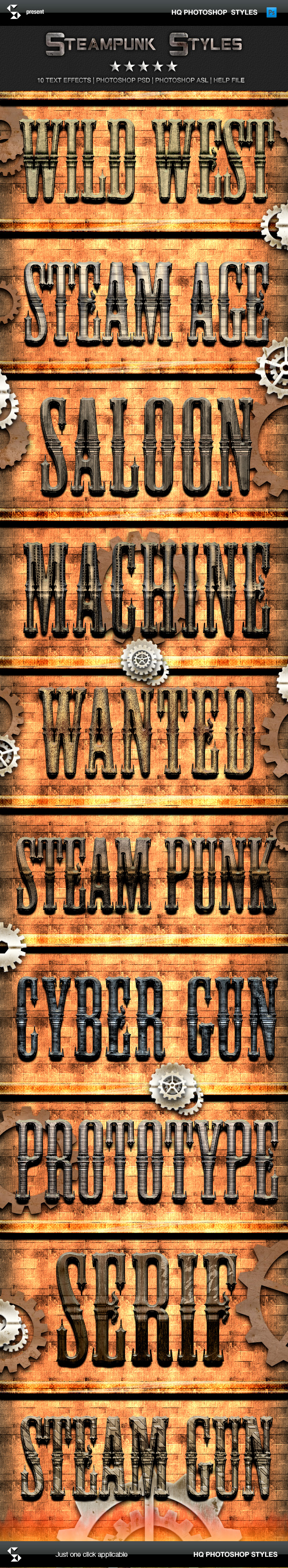 Steampunk styles