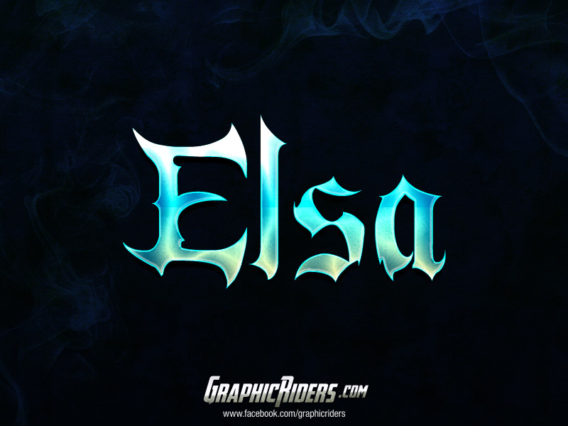 Fantasy text style - Elsa (free text effect)