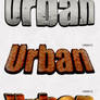 Urban style 3D text effects