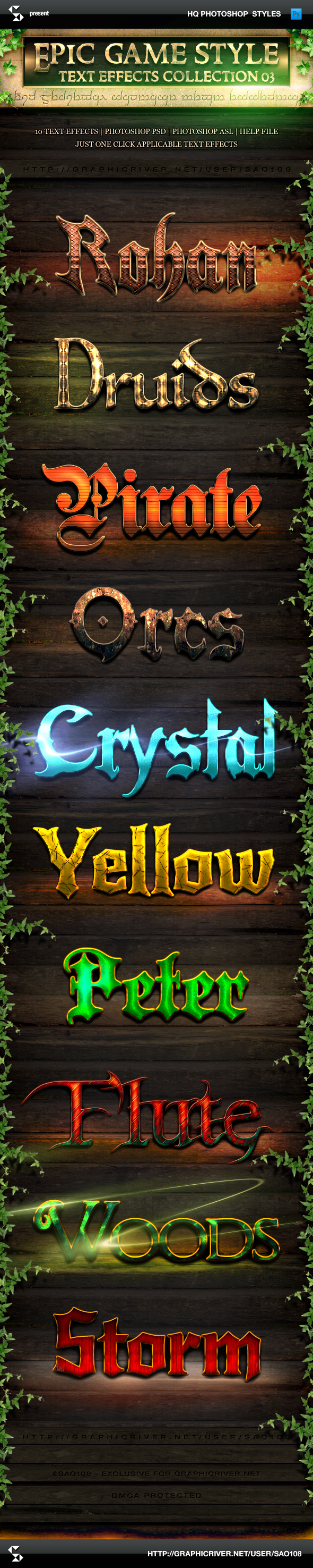 Epic Game Style Text Effects - Collection 3 by PeterSaoSzabo on DeviantArt