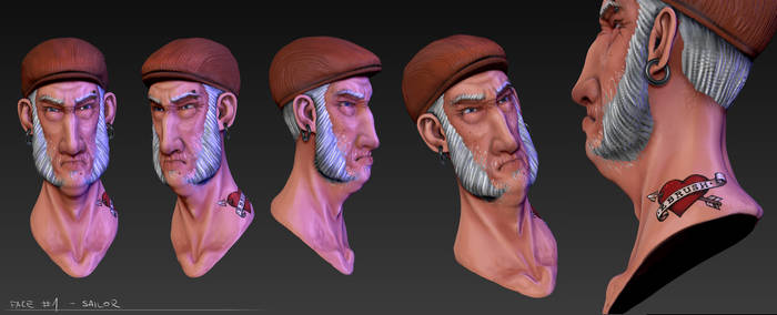 ZBRUSH PRACTICE SAILOR DUDE 2016