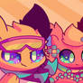 Eeveelution squad horizon art style