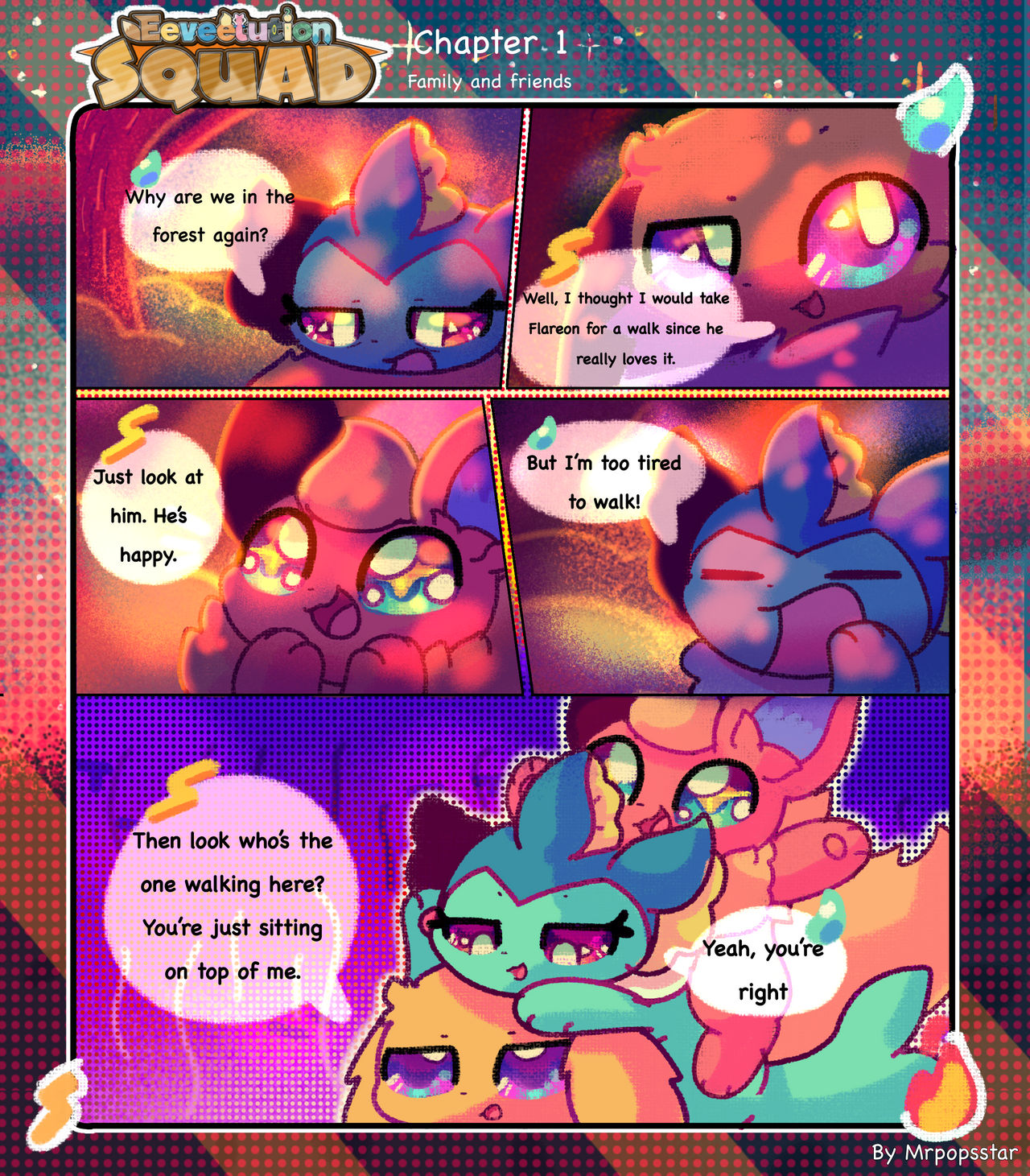 Eeveelution squad chapter 1 page 2 - remade!