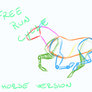 FREE RUN CYCLE horse animation