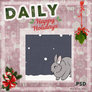 DAILY - falling snow (bunny)