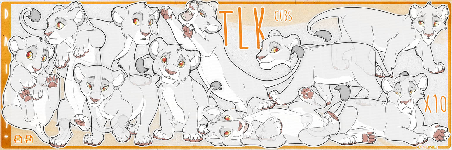 DAILY+ = (Disney Style) Lion Cubs X10