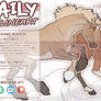 DAILY: Horse + mane/tail + help lines (semi-c)