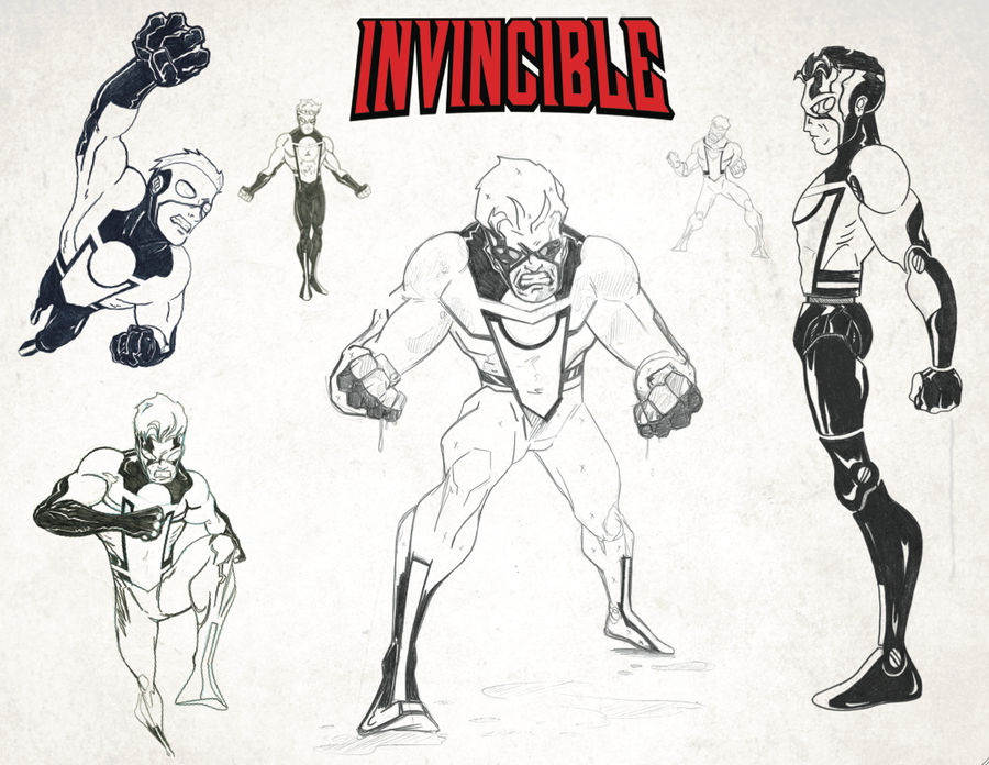 Invincible redesign sketches by tryin2get-there on DeviantArt