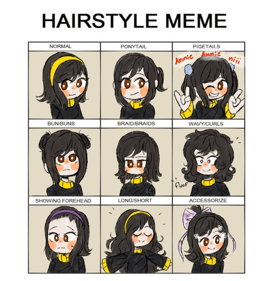 Hairstyle Meme by annouko on DeviantArt