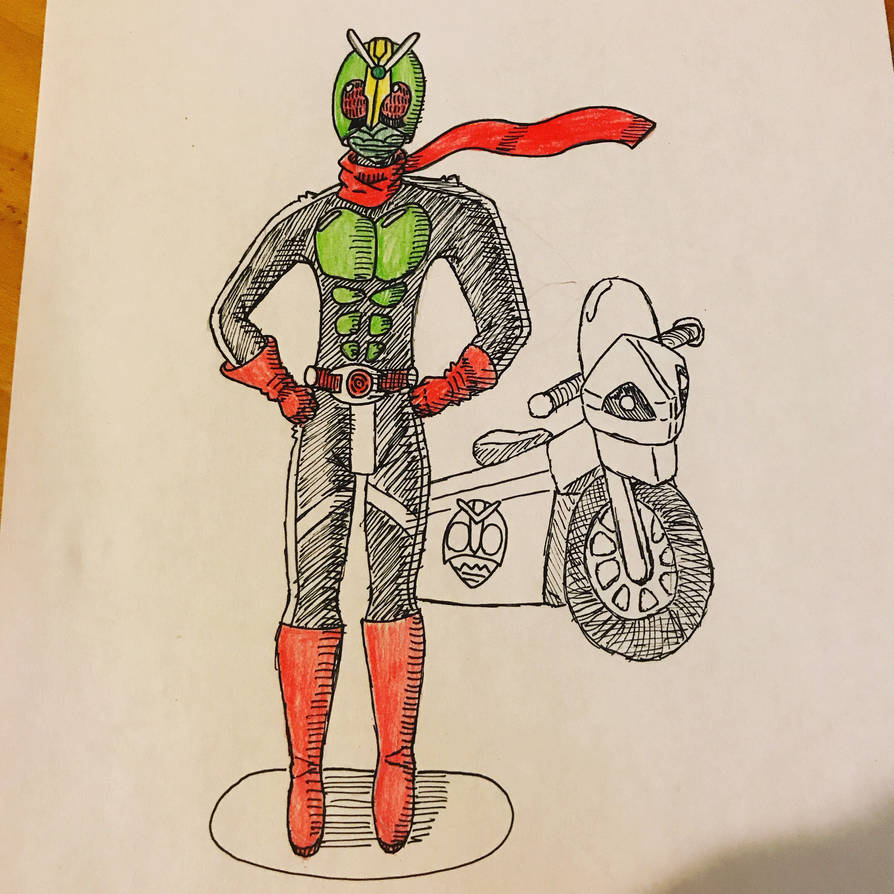 Kamen Rider drawing by J0TR on DeviantArt