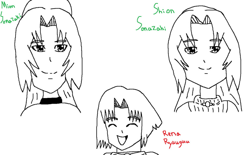 Higurashi girls by NightmareOnElmStFan on DeviantArt