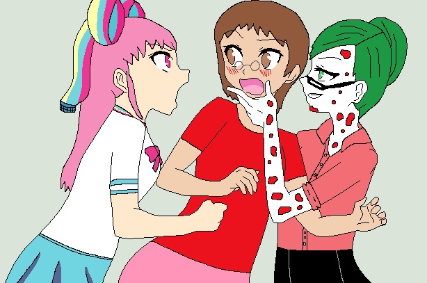 Giffany and Christina are fighting over me