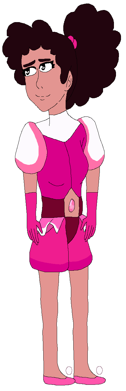 Stevonnie in Pink Diamond's outfit by NightmareOnElmStFan on DeviantArt