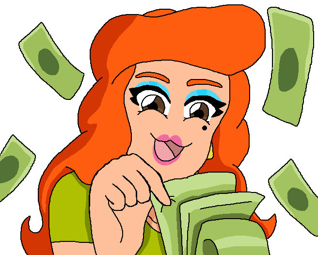 Cousin Mel money emote2 by NightmareOnElmStFan on DeviantArt