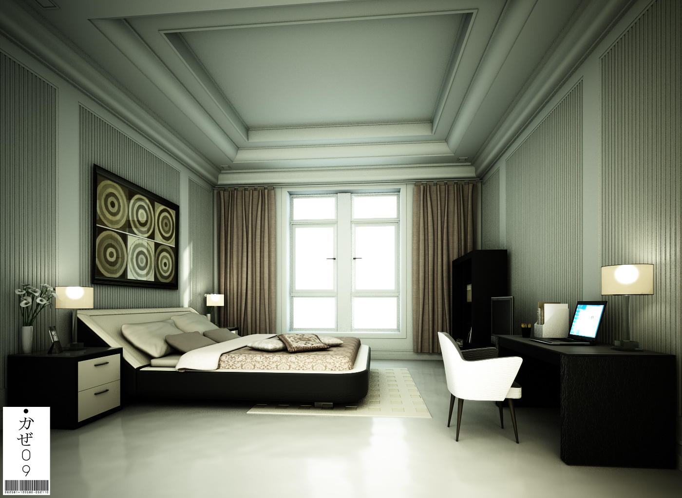 Modern Classic Bedroom 02 By Kaze09 On Deviantart