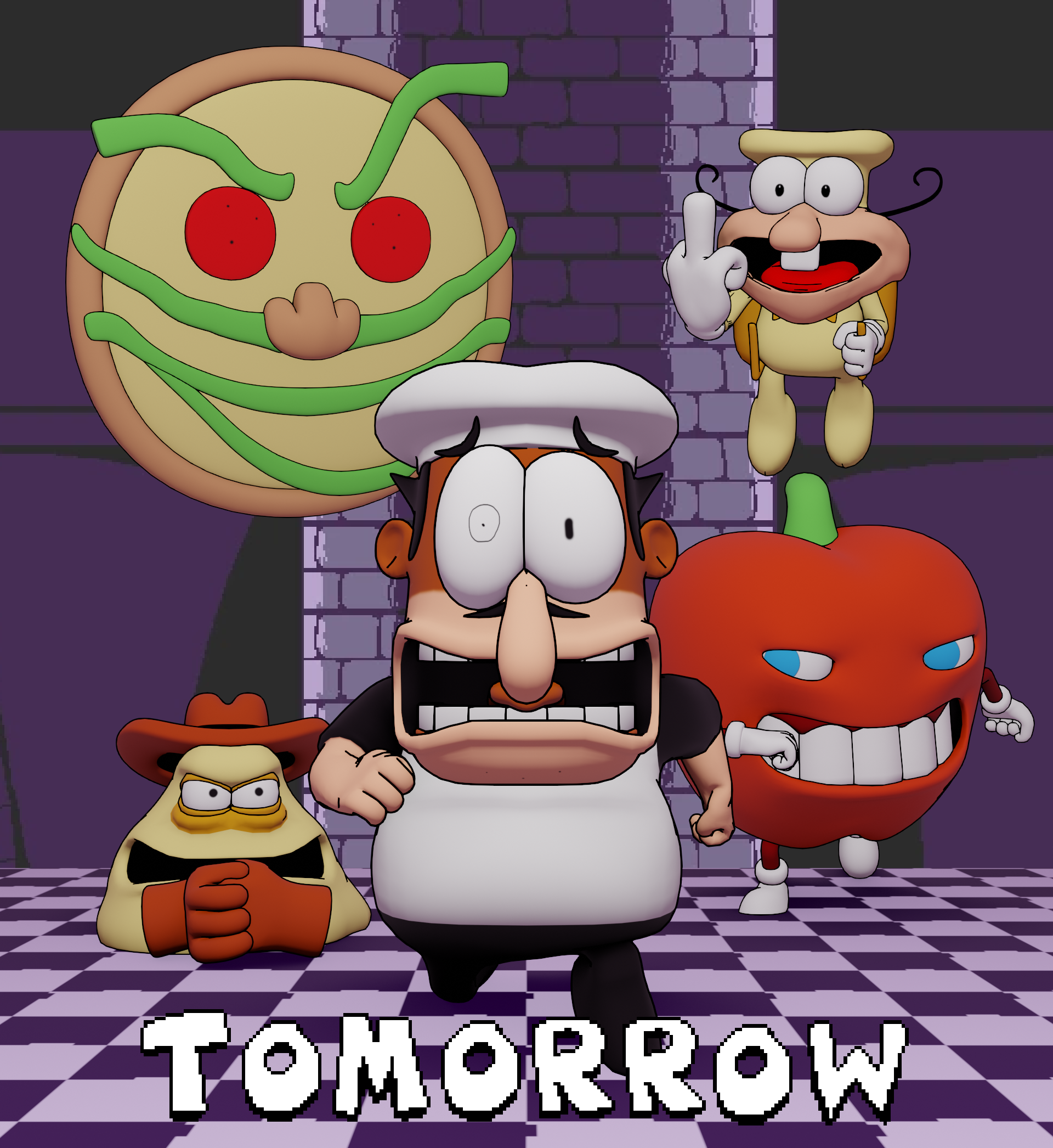 Steam Workshop::HD Pizza Tower Characters (alternate version) (art